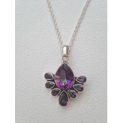 708 topaze arc en ciel, argent sterling